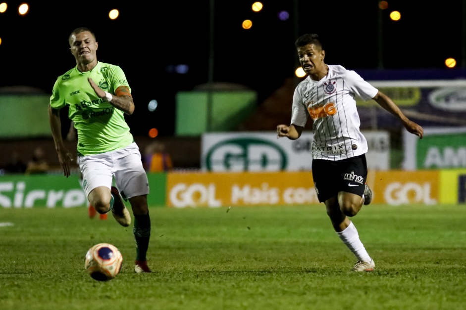 Richard no duelo contra o Juventude, pela Copinha São Paulo 2020
