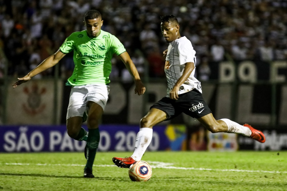 Ruan no duelo contra o Juventude, pela Copinha So Paulo 2020