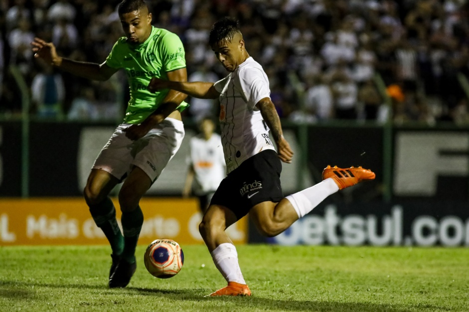 Sandoval no duelo contra o Juventude, pela Copinha São Paulo