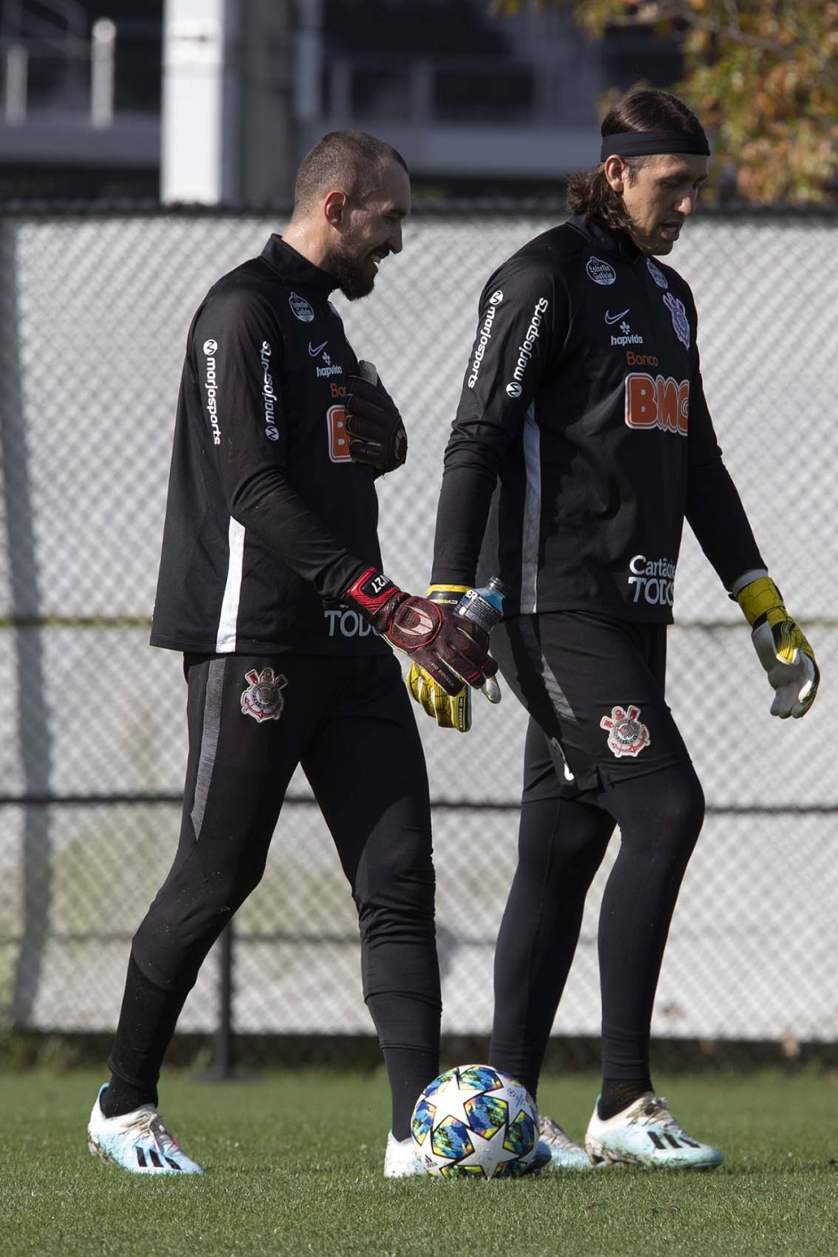 Walter e Cássio no treino em solo americano para estreia no Torneio da Flórida