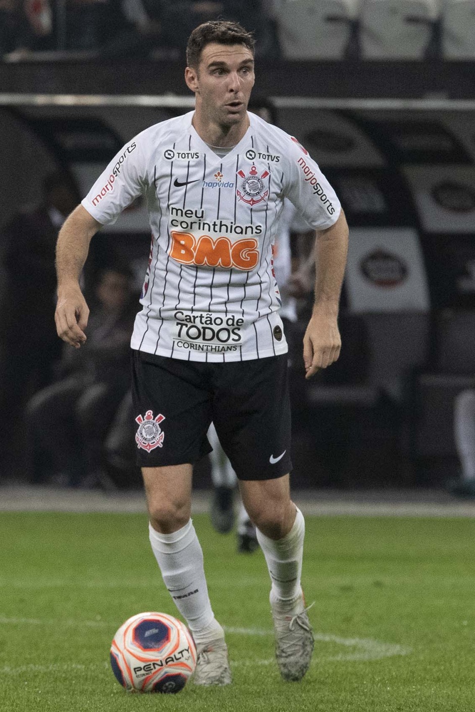Boselli em jogada contra o Botafogo-SP, pelo Campeonato Paulista 2020