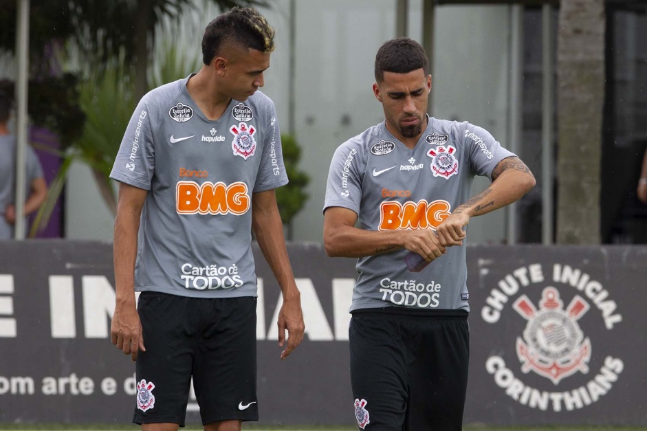 Víctor Cantillo e Gabriel no CT Joaquim Grava