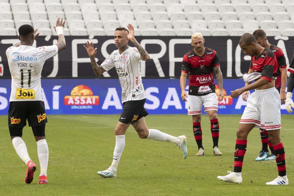 Luan anotou o ltimo gol do Corinthians antes da paralisao