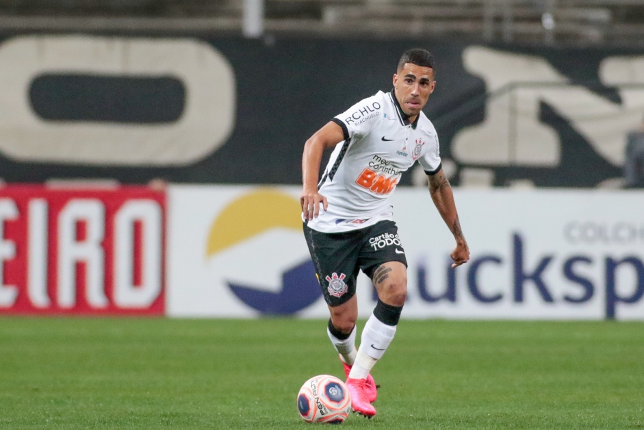 Gabriel em ao contra o Palmeiras, na Arena Corinthians, pela volta do Paulisto