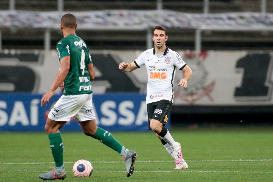 Mario Boselli em ao contra o Palmeiras, na Arena Corinthians, pela volta do Paulisto