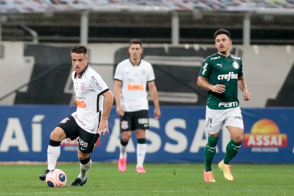 Ramiro em ao contra o Palmeiras, na Arena Corinthians, pela volta do Paulisto