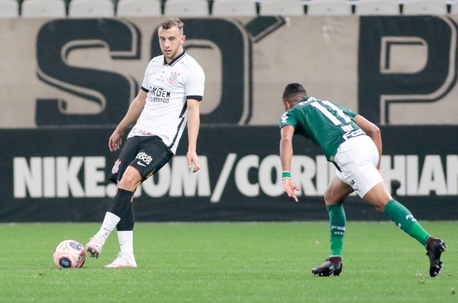 Carlos no empate com Palmeiras na Arena Corinthians pela final do Campeonato Paulista