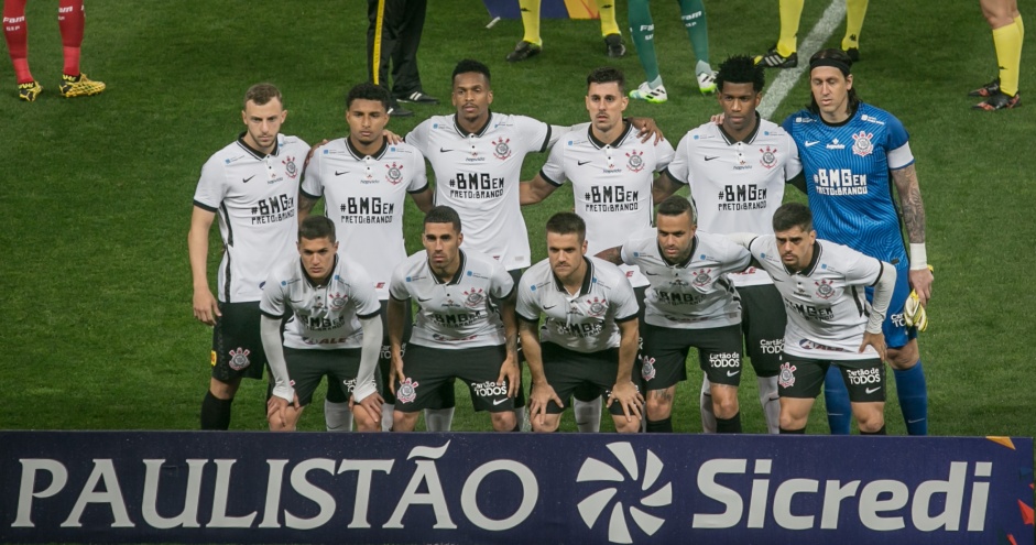 Foto oficial do jogo contra o Palmeiras, na Arena Corinthians, pela final do Paulistão 2020