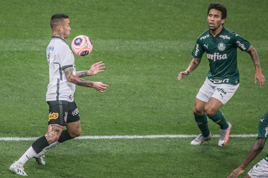 Luan no empate com o Palmeiras, pela final do Paulisto 2020