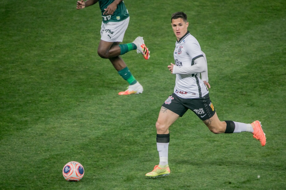 Mateus Vital no empate com o Palmeiras, pela final do Paulisto 2020