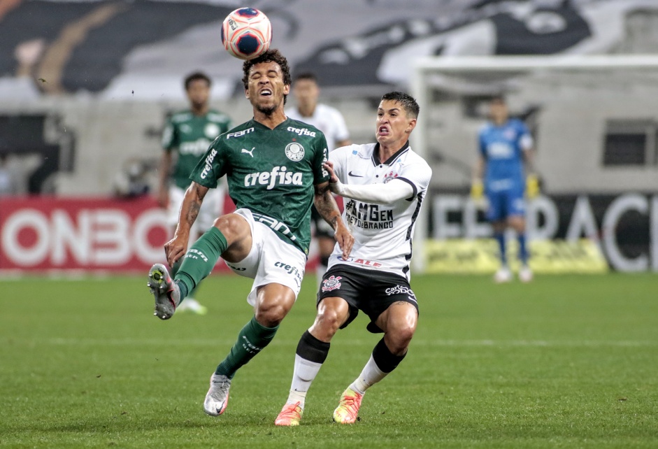 Mateus Vital no empate com Palmeiras na Arena Corinthians pela final do Campeonato Paulista