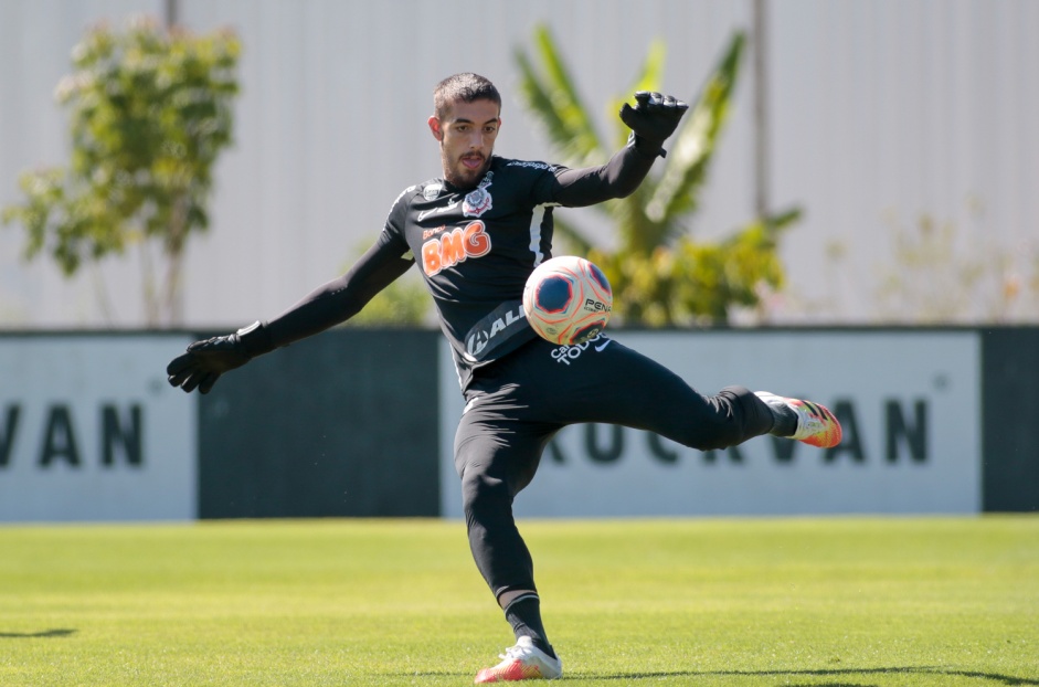Guilherme no ltimo treino antes da final contra o Palmeiras, pelo Paulisto 2020