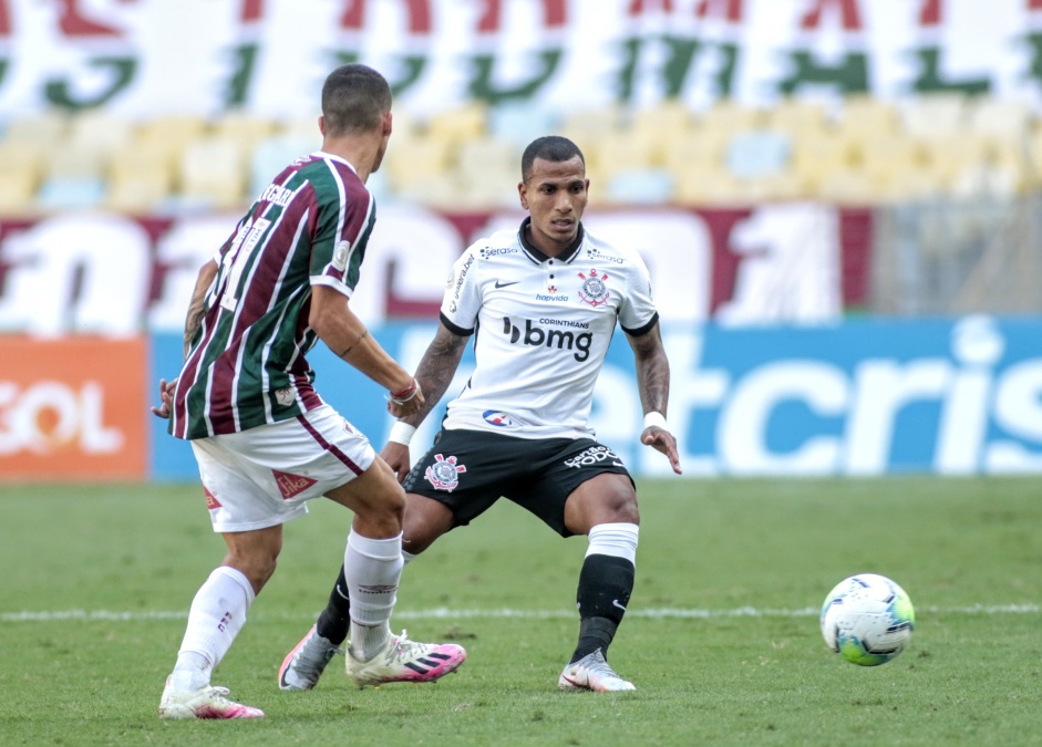 Otero no jogo contra o Fluminense, no Maracanã