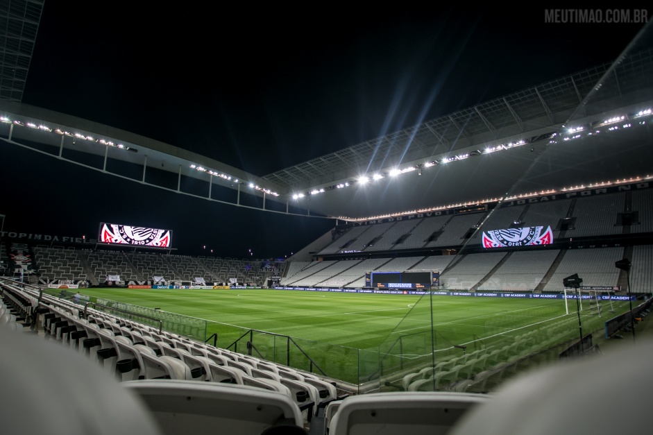 Neo Qumica Arena preparada para o jogo entre Corinthians e Atltico-GO