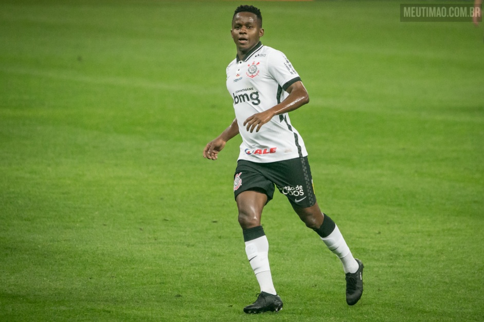 Cazares na partida entre Corinthians e Atlético-GO, na Neo Química Arena