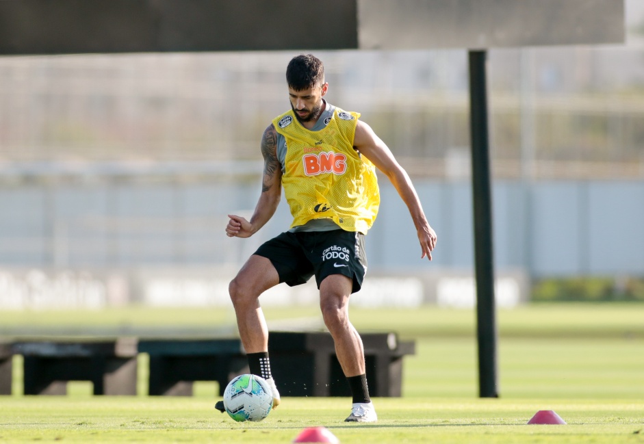 Camacho no treino desta sexta-feira no CT Joaquim Grava
