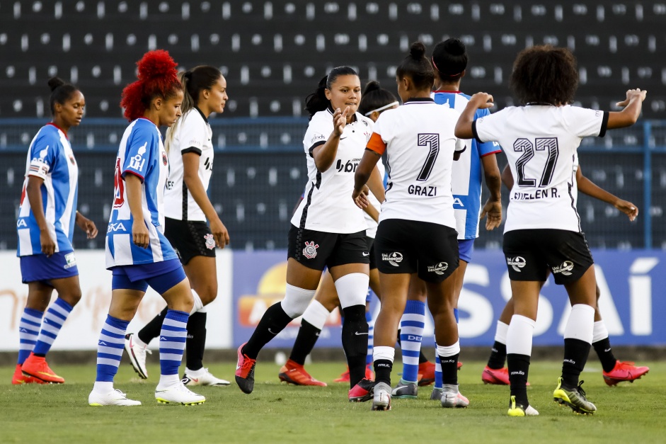 Elenco feminino do Corinthians goleou o Nacional por 11 a 0, pelo Paulista da categoria