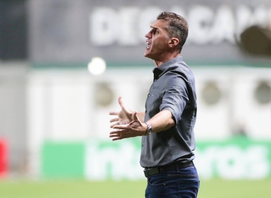 Mancini no jogo diante o América-MG, pela Copa do Brasil