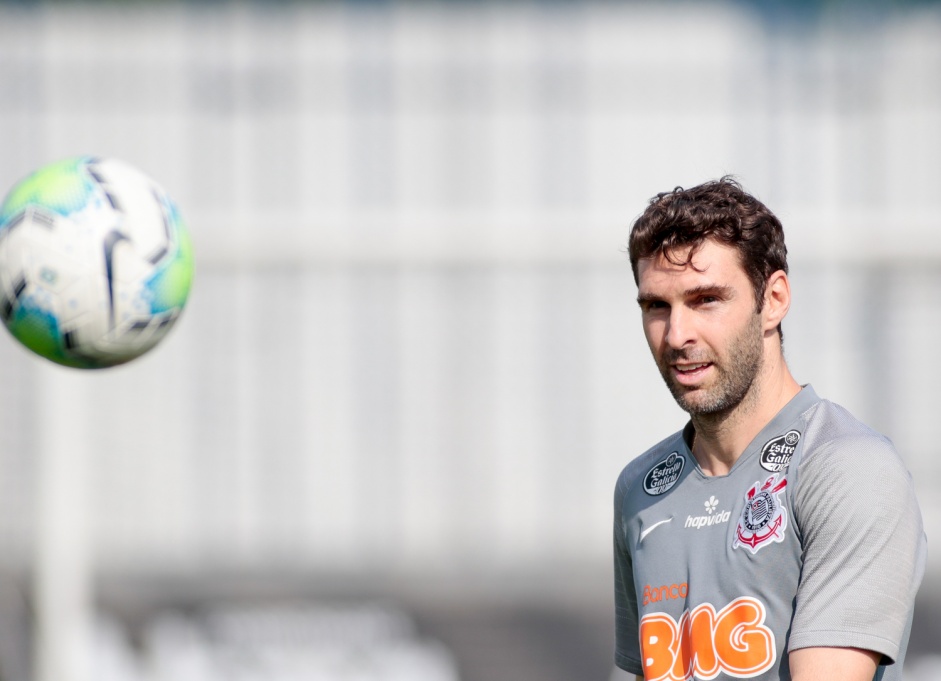 Mauro Boselli no treinamento deste sbado no CT Joaquim Grava