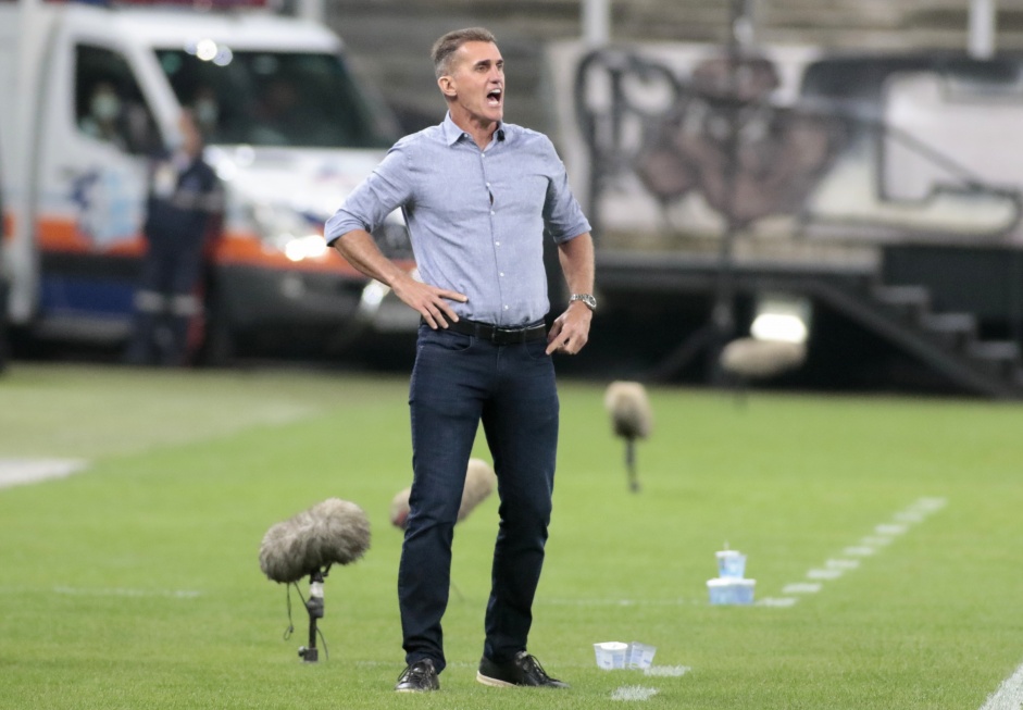 Vagner Mancini durante partida contra o Sport, pelo Brasileirão, na Neo Química Arena