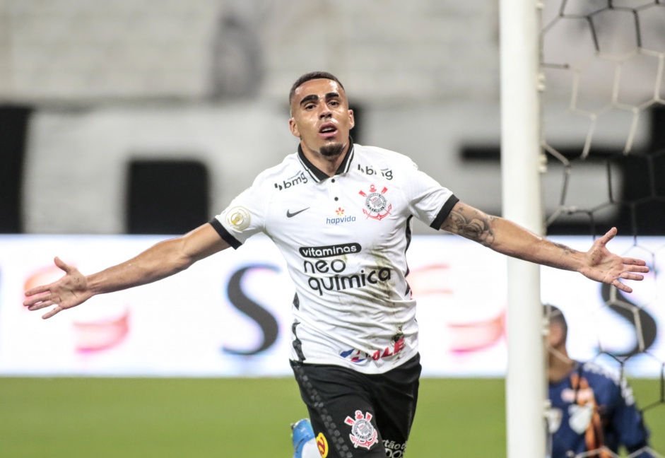 Gabriel na partida entre Corinthians e Athletico, nesta quarta-feira na Neo Qumica Arena