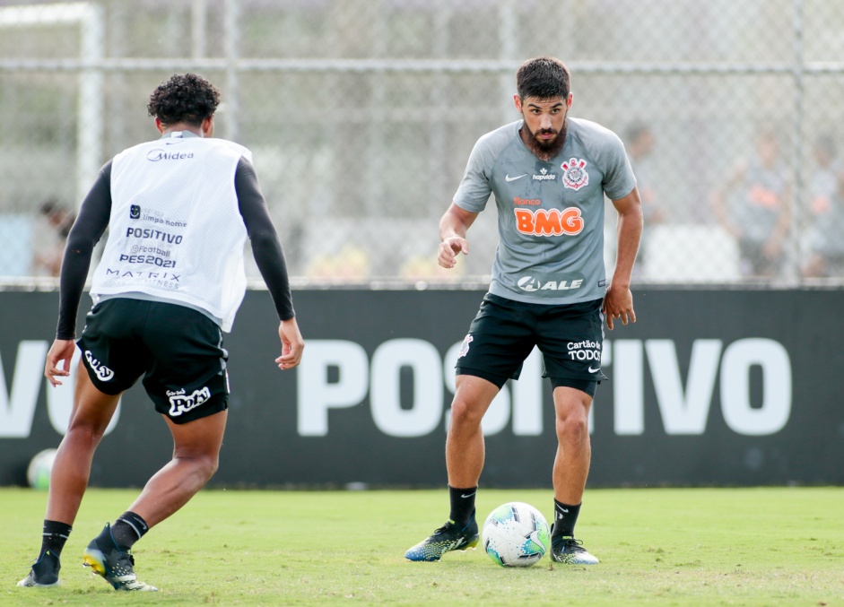 Méndez no primeiro treino depois da derrota para o Santos, pelo Brasileiro 2020