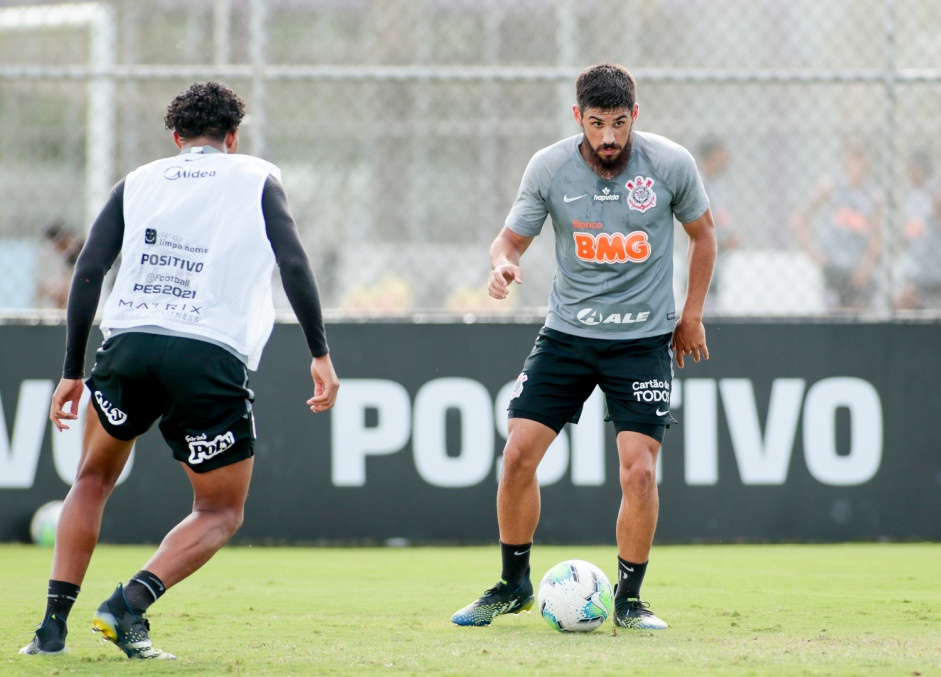 Mndez no primeiro treino depois da derrota para o Santos, pelo Brasileiro 2020