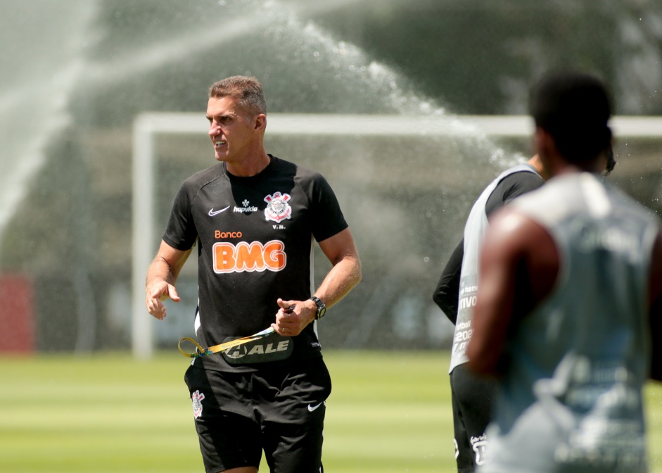 Vagner Mancini no penltimo treino antes do duelo contra o Santos, pelo Brasileiro 2020