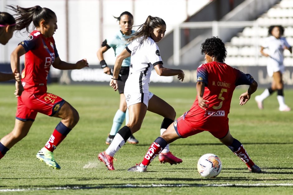 Katiuscia durante goleada sobre o El Nacional, pela Copa Libertadores Feminina