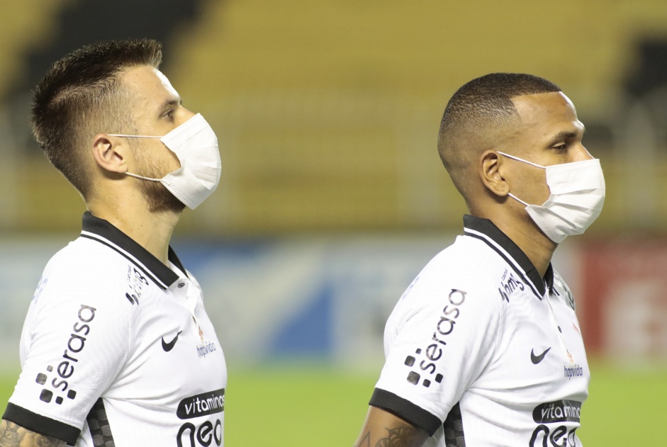 Ramiro e Otero antes do duelo contra o Mirassol pela quinta rodada do Paulista 2021