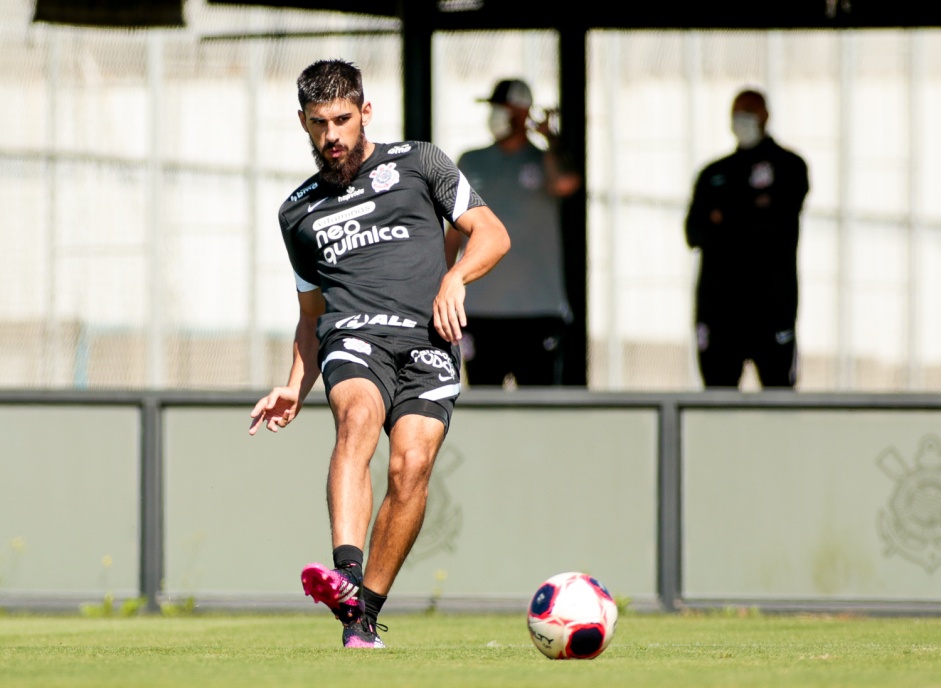 Bruno Méndez durante o treino do Corinthians no Centro de Treinamentos Joaquim Grava Bruno Méndez durante o treino do Corinthians no Centro de Treinamentos Joaquim Grava