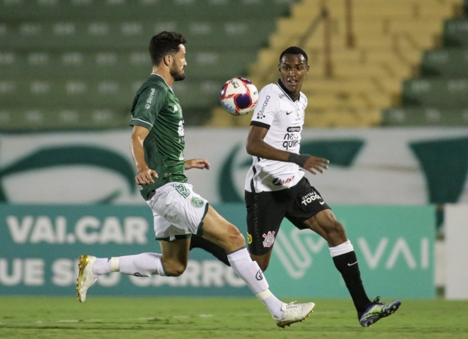 Cauê na partida entre Corinthians e Guarani, em Campinas, pelo Paulistão