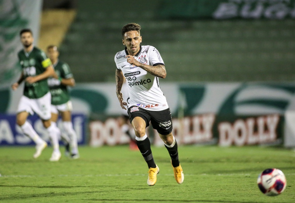 Gustavo Silva no jogo entre Corinthians e Guarani, válido pelo Campeonato Paulista
