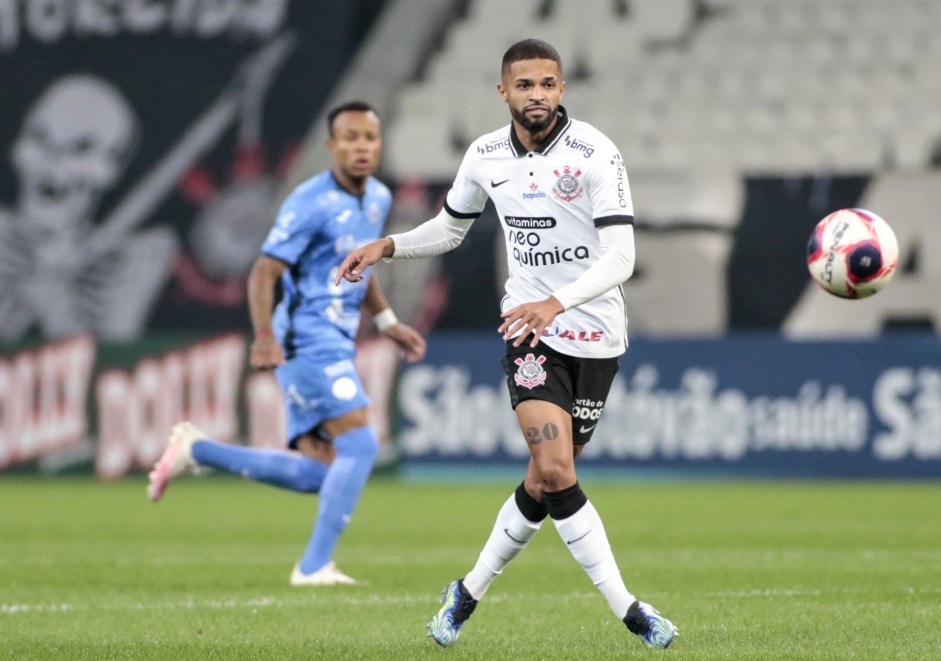 Vitinho durante jogo entre Corinthians e So Bento, na Neo Qumica Arena