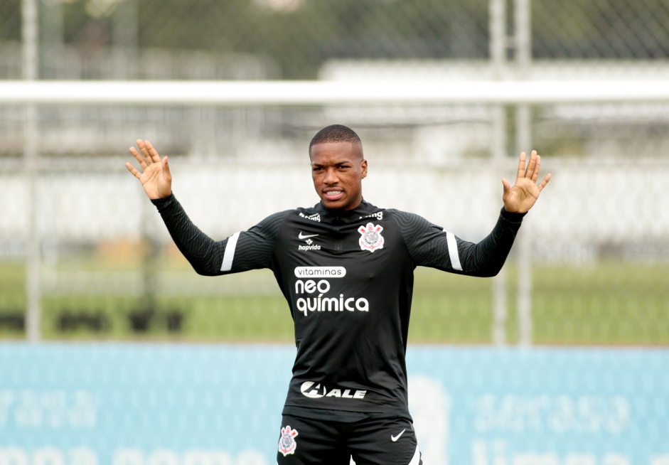 Xavier no ltimo treino do Corinthians antes do jogo contra o River Plate-PR