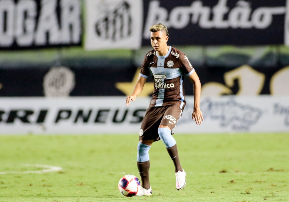 Cantillo durante jogo contra o Santos, pelo Campeonato Paulista 2021