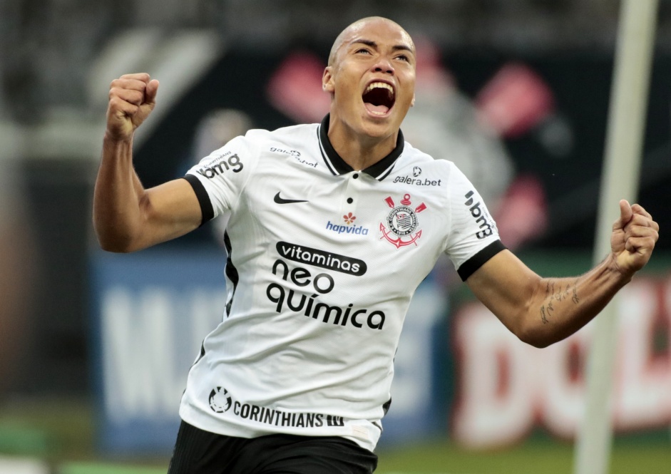 Mandaca marcou o segundo gol do Corinthians contra o Novorizontino, pelo Paulista