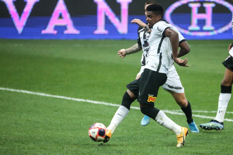 Jemerson durante jogo contra a Inter de Limeira, pelas quartas de final do Campeonato Paulista 2021