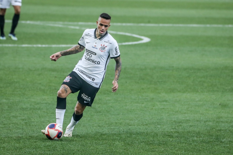 Luan durante jogo contra a Inter de Limeira, pelas quartas de final do Campeonato Paulista 2021