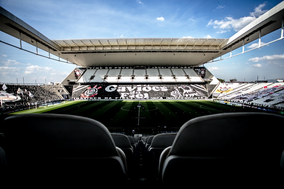 Neo Química Arena pronta para receber o jogo entre Corinthians e Inter de Limeira, pelo Paulistão