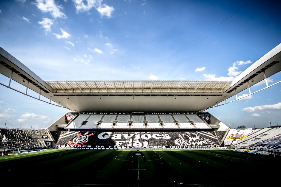 Neo Química Arena pronta para receber o jogo entre Corinthians e Inter de Limeira, pelo Paulistão