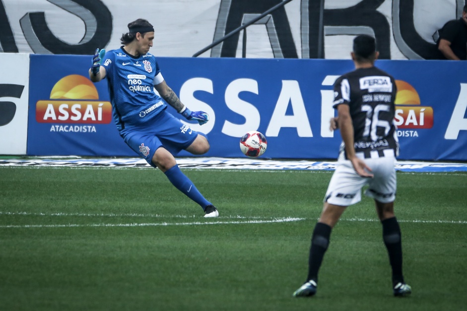 Cssio durante jogo contra a Inter de Limeira, pelas quartas de final do Campeonato Paulista 2021