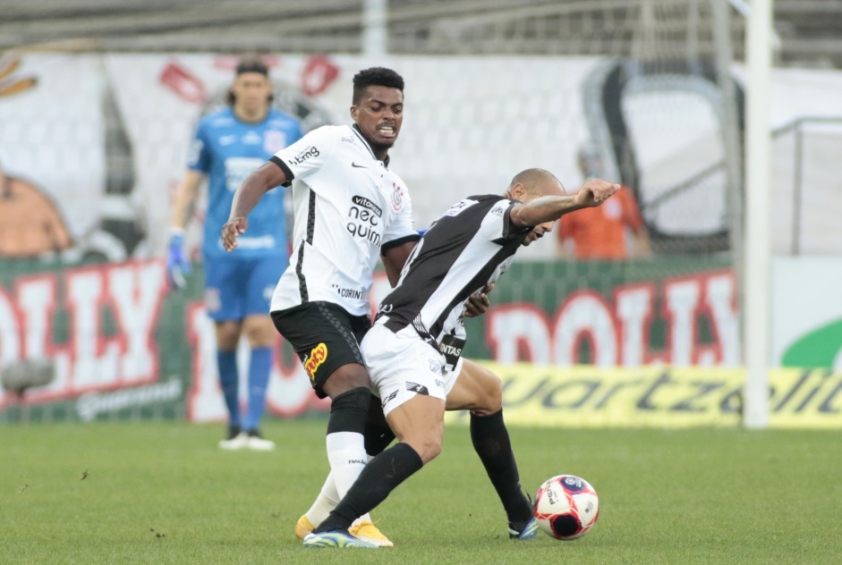 Jemerson durante partida contra a Inter de Limeira, pelas quartas de final do Paulisto 2021