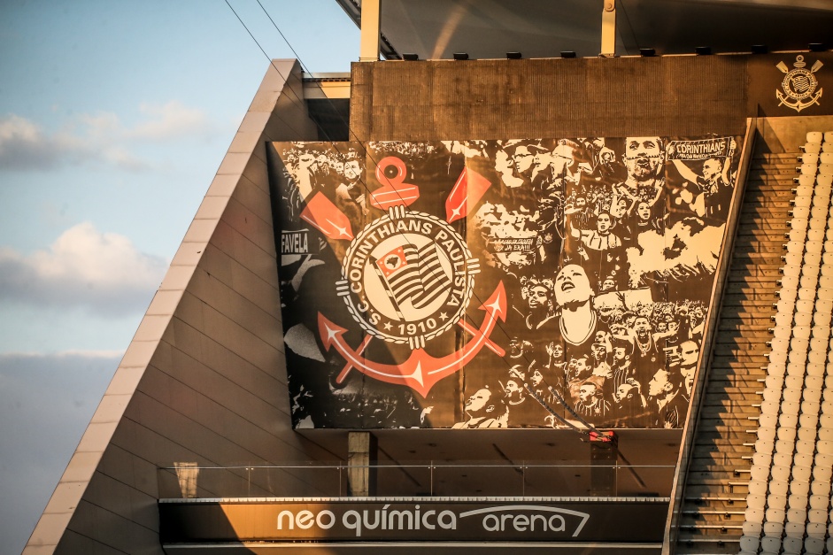Neo Química Arena no jogo contra a Inter de Limeira, pelas quartas de final do Campeonato Paulista