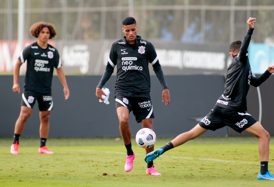 Rodrigo Varanda durante treino do Corinthians no CT Dr. Joaquim Grava