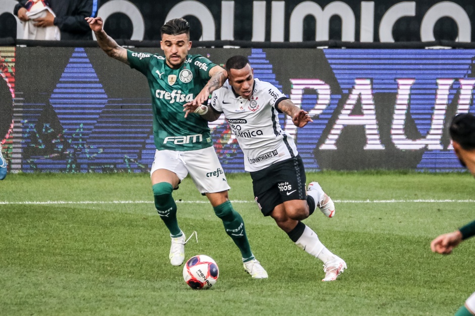 Otero durante Drbi entre Corinthians e Palmeiras, na Neo Qumica Arena, pela semifinal do Paulisto