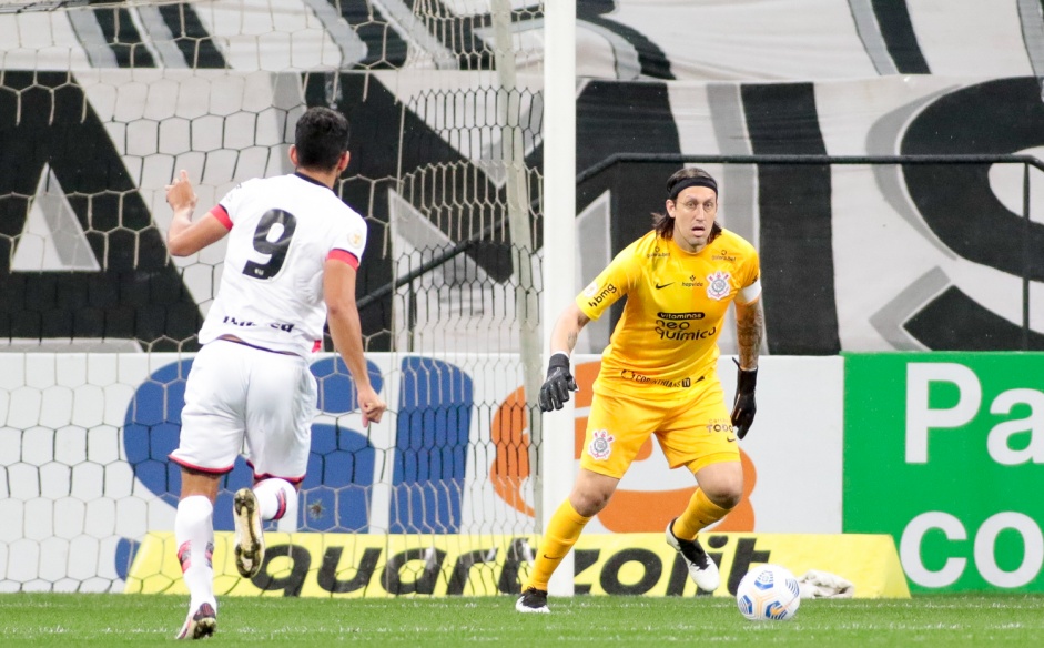 Cssio na estreia do Corinthians no Campeonato Brasileiro 2021, contra o Atltico-MG