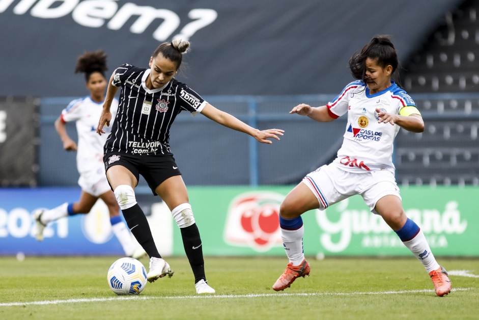 Gabi Portilho durante a partida entre Corinthians e Bahia, pelo Brasileiro Feminino