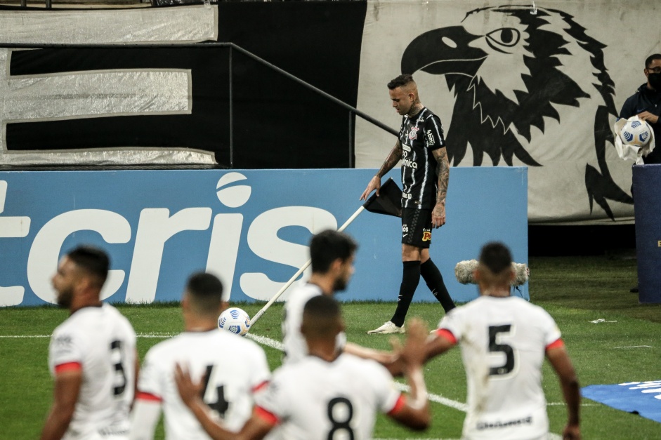 Luan durante jogo entre Corinthians e Atltico-GO, pela estreia do Brasileiro 2021