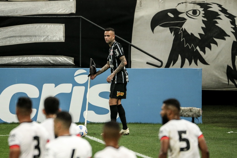 Meia-atacante Luan durante jogo entre Corinthians e Atltico-GO, pela estreia do Brasileiro 2021